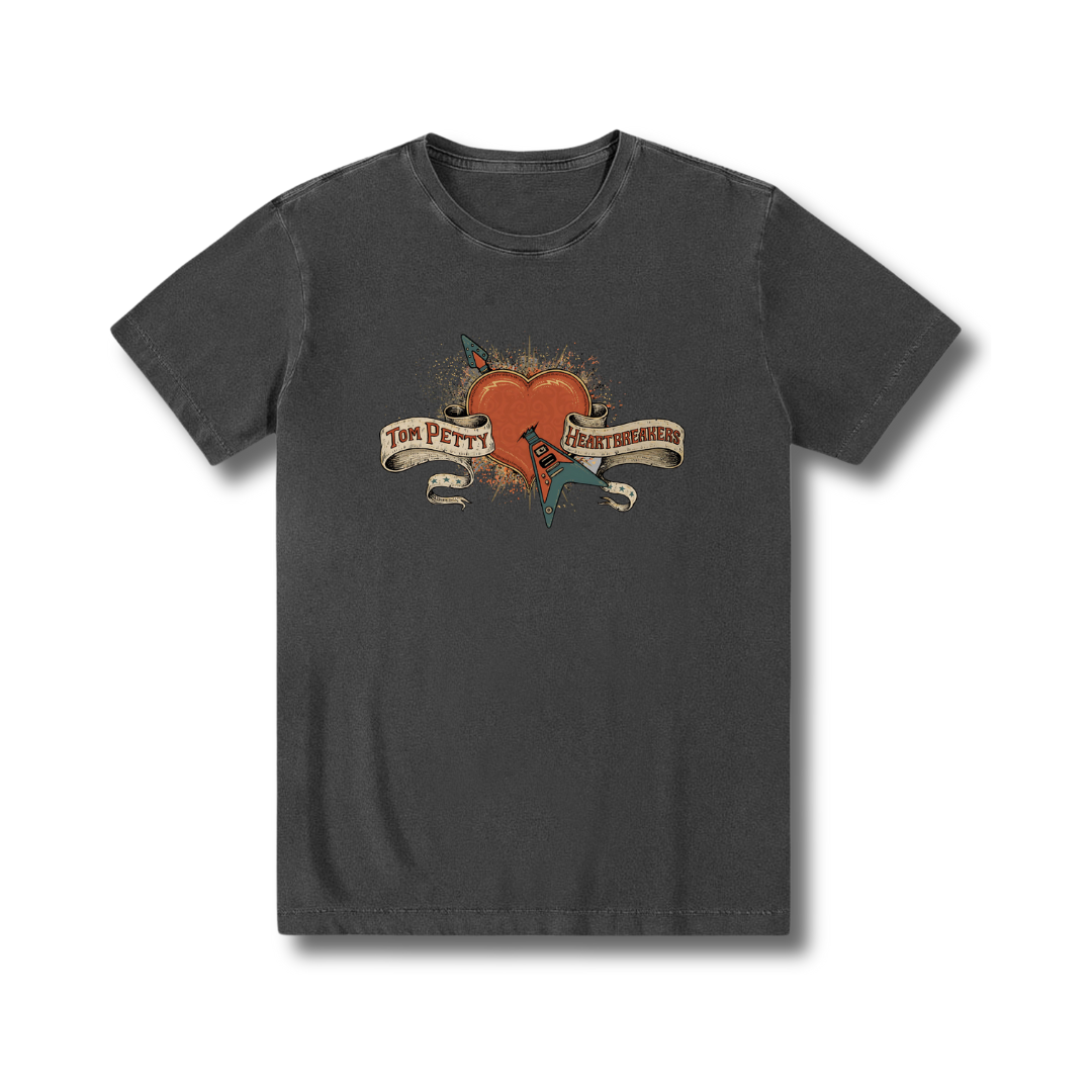 Camiseta Rock and Roll zero encolhimento Rock algodão exclusivo Tom Petty