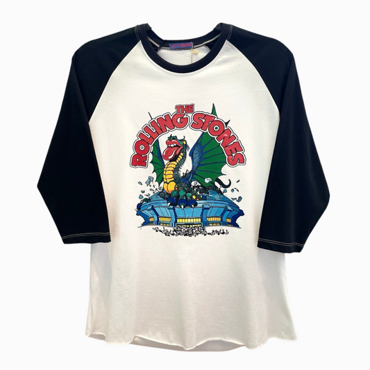 Camiseta Raglan algodão The Rolling Stones Vintage