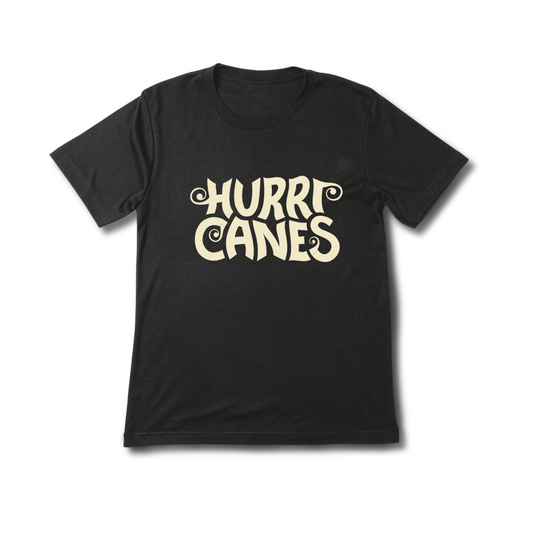 Camiseta 100% algodão estonada exclusiva Rock'n'Roll Hurricanes Band