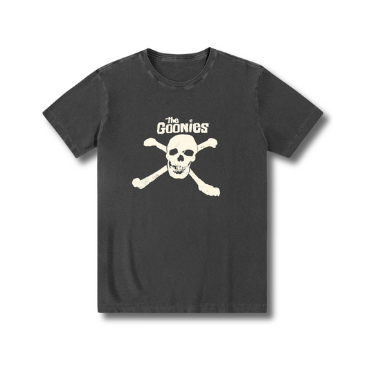 Camiseta algodão filmes anos 80s The Goonies, os Goonies, zero encolhimento.