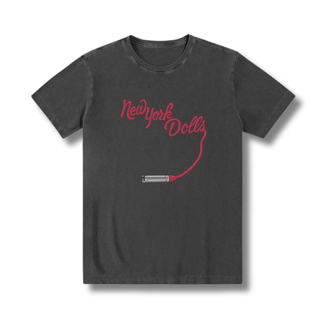 Camiseta Rock N' Roll 100% algodão e zero encolhimento exclusiva Punk Rock New York Dolls.