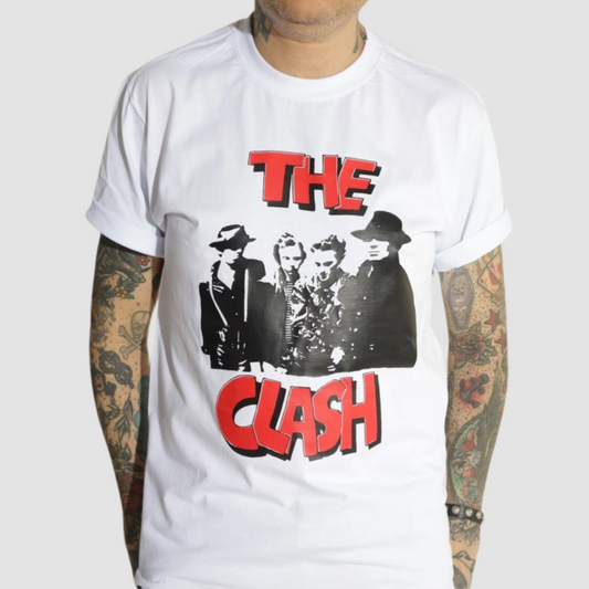 Camiseta algodão zero encolhimento punk rock The Clash