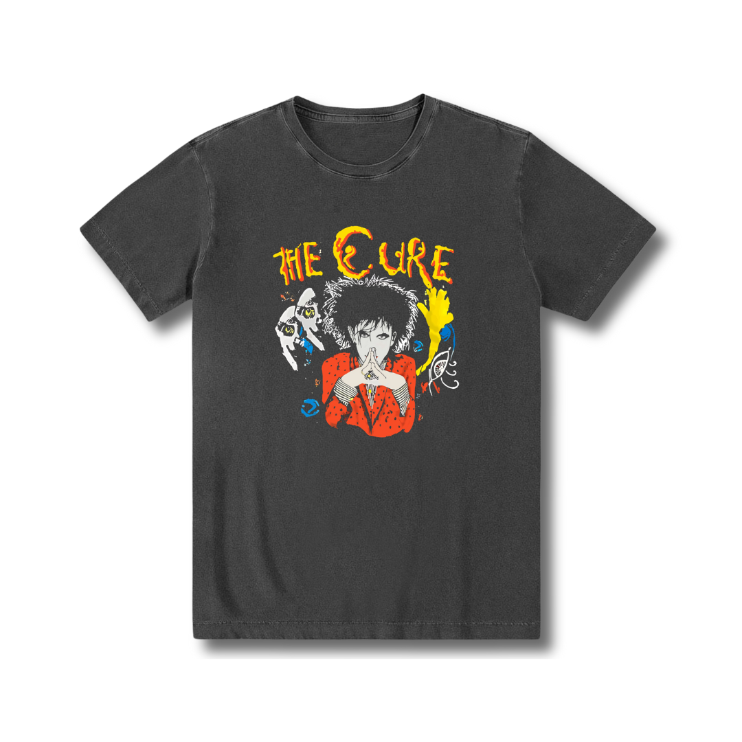 Camiseta 100% algodão, zero encolhimento, exclusiva, Rock, Anos 80s, Dark, The Cure.