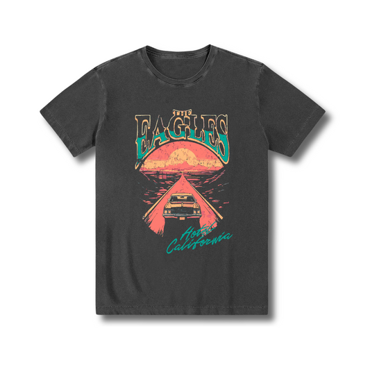 Camiseta 100% algodão, zero encolhimento, exclusiva, Rock'n'Roll, 70s, The Eagles.