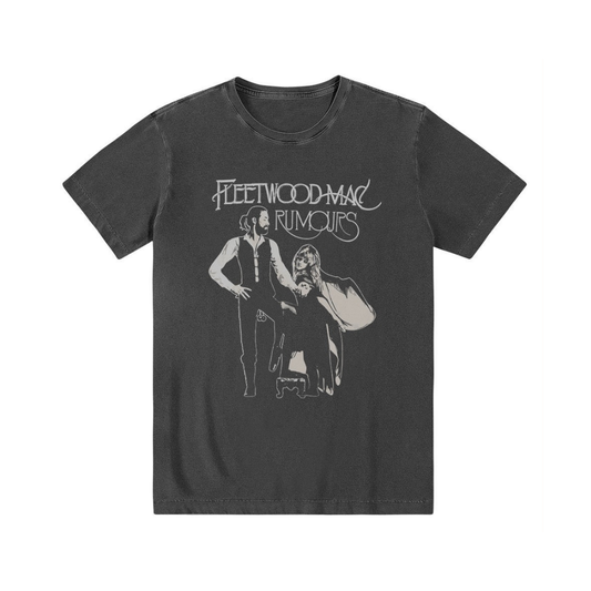 Camiseta 100% lgodão, zero encolhimento, stone wash, Rock'n'Roll, 70s, Fleetwood Mac, Rumours.