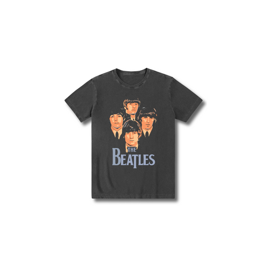 Camiseta 100% algodão estonada infantil Rock N Roll The Beatles