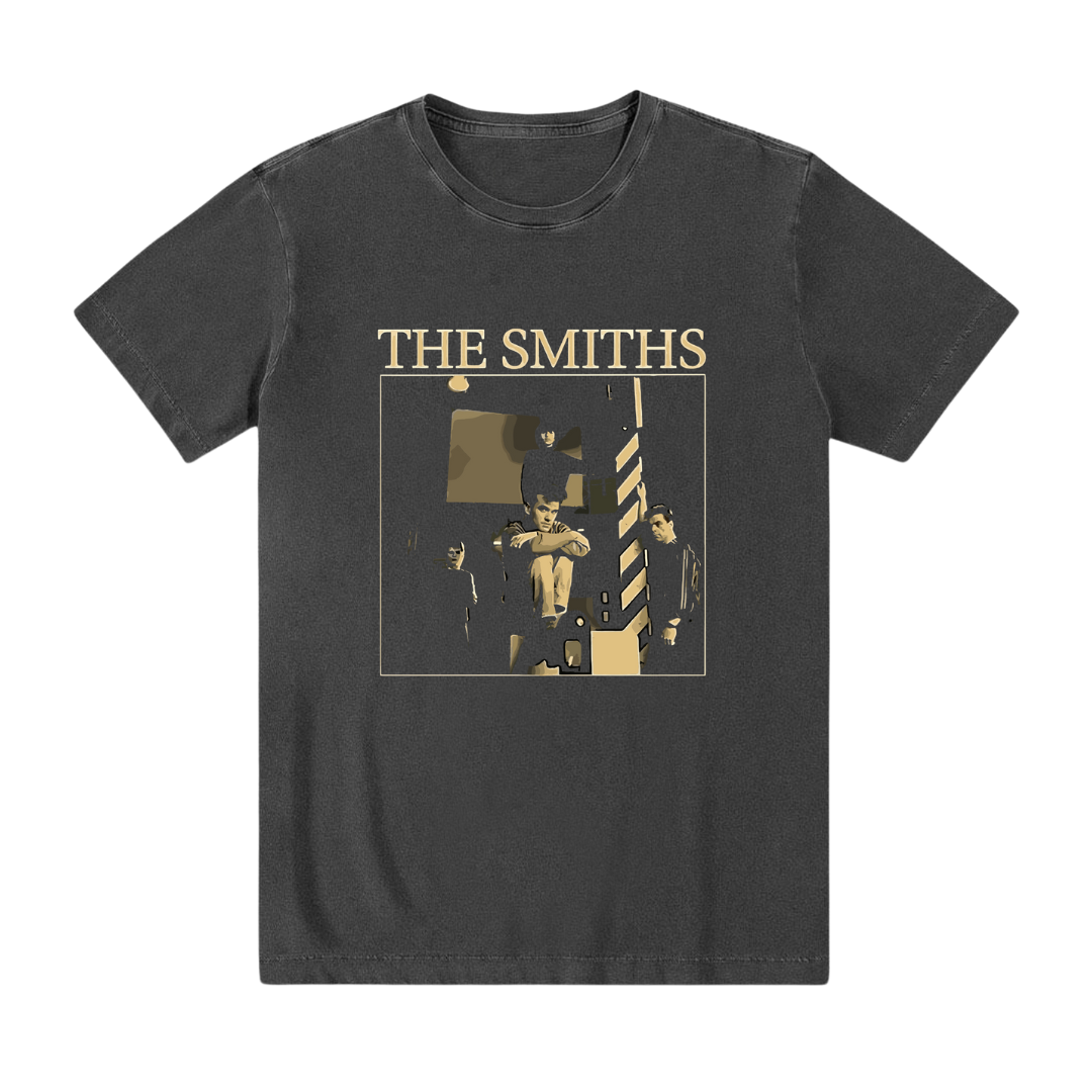 Camiseta preta algodão The Smiths vintage