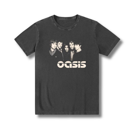 Camiseta 100% algodão, zero encolhimento, alta qualidade, Rock N Roll, Anos 90s, Oasis.