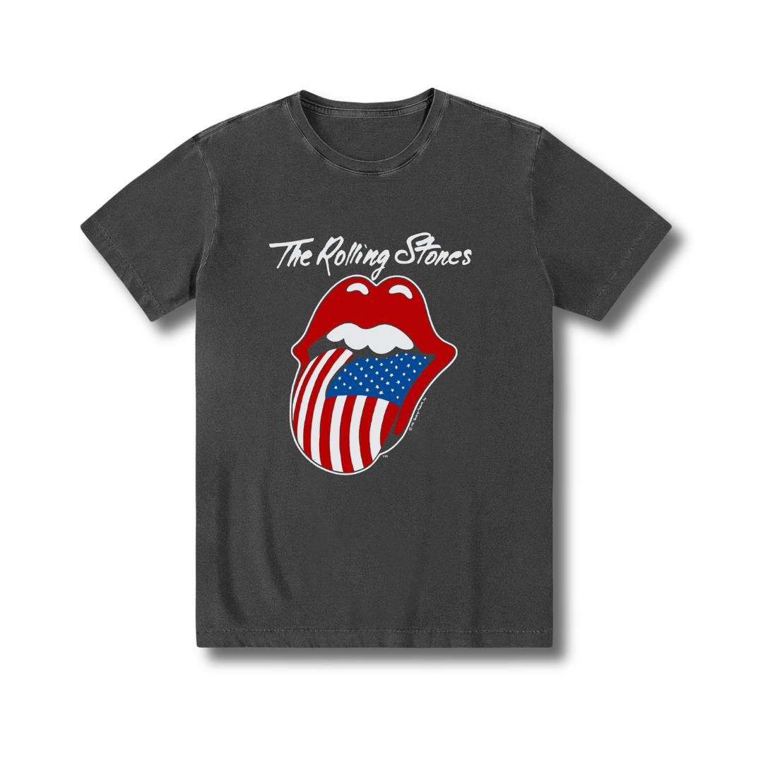 Camiseta Rock and Roll Tour The Rolling Stones, Rolling Stones algodão