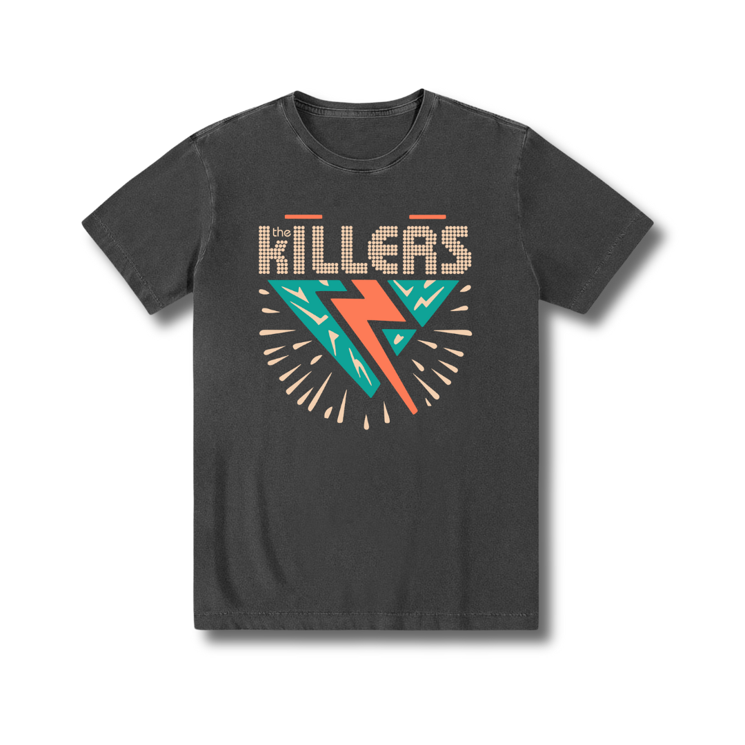 Camiseta Rock Pop algodão zero encolhimento The Killers