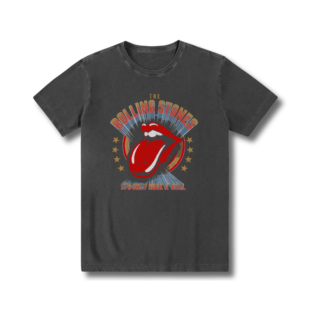 Camiseta algodão Rock zero encolhimento exclusivo Rolling Stones