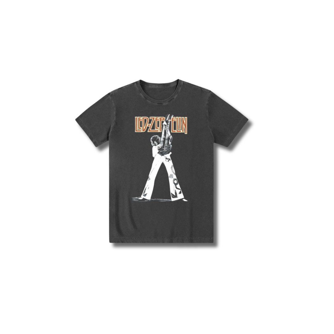 Camiseta 100% algodão, exclusiva, Rock'n'Roll Led Zeppelin.